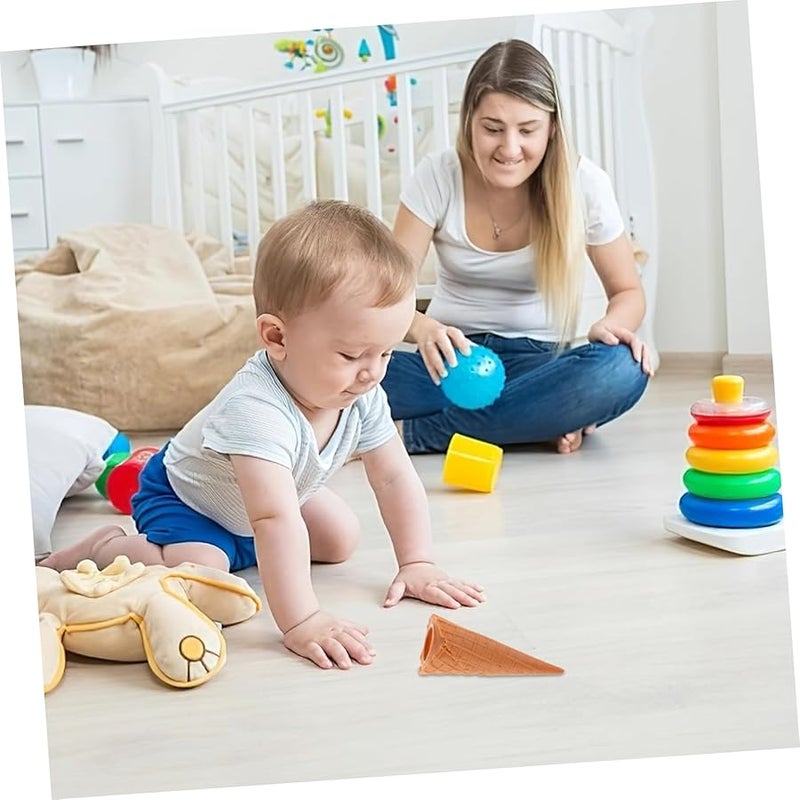 UPKOCH 2pcs Realistic Fake Ice Cream Cone Decor for Photography Display Party Shop Prop - Image 5